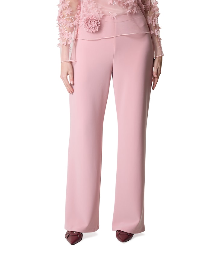 Knit dames broek roze