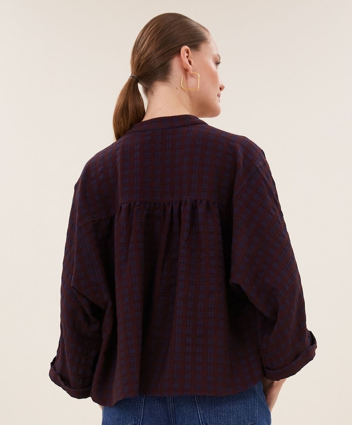 Dames blouse bordeaux
