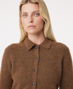 Dames vest bruin