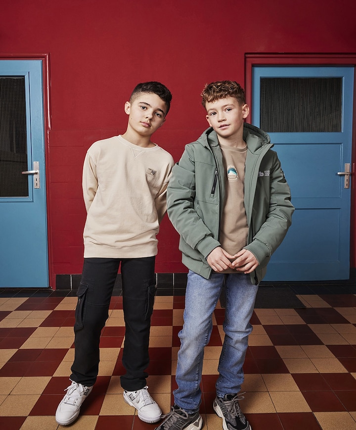 2657 Wide Loose Fit Blue Jeans blauw