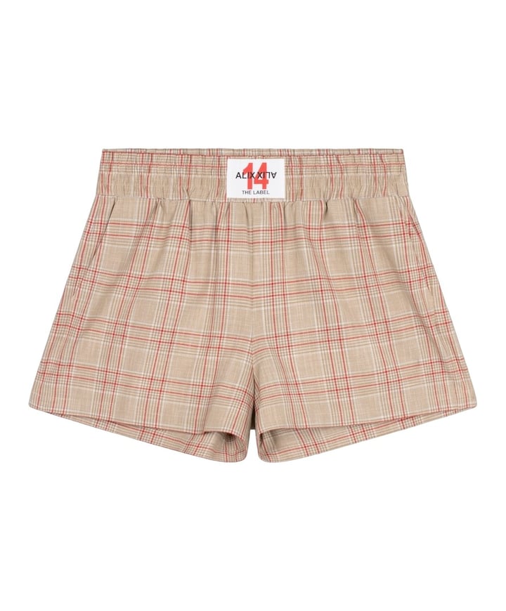 SPORTY CHECK dames korte broek beige