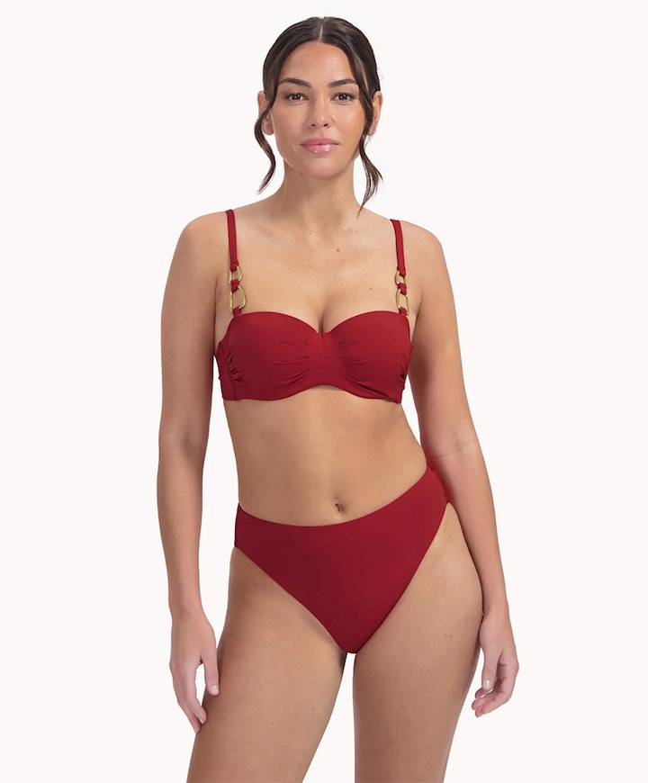 Dames bikinitop rood