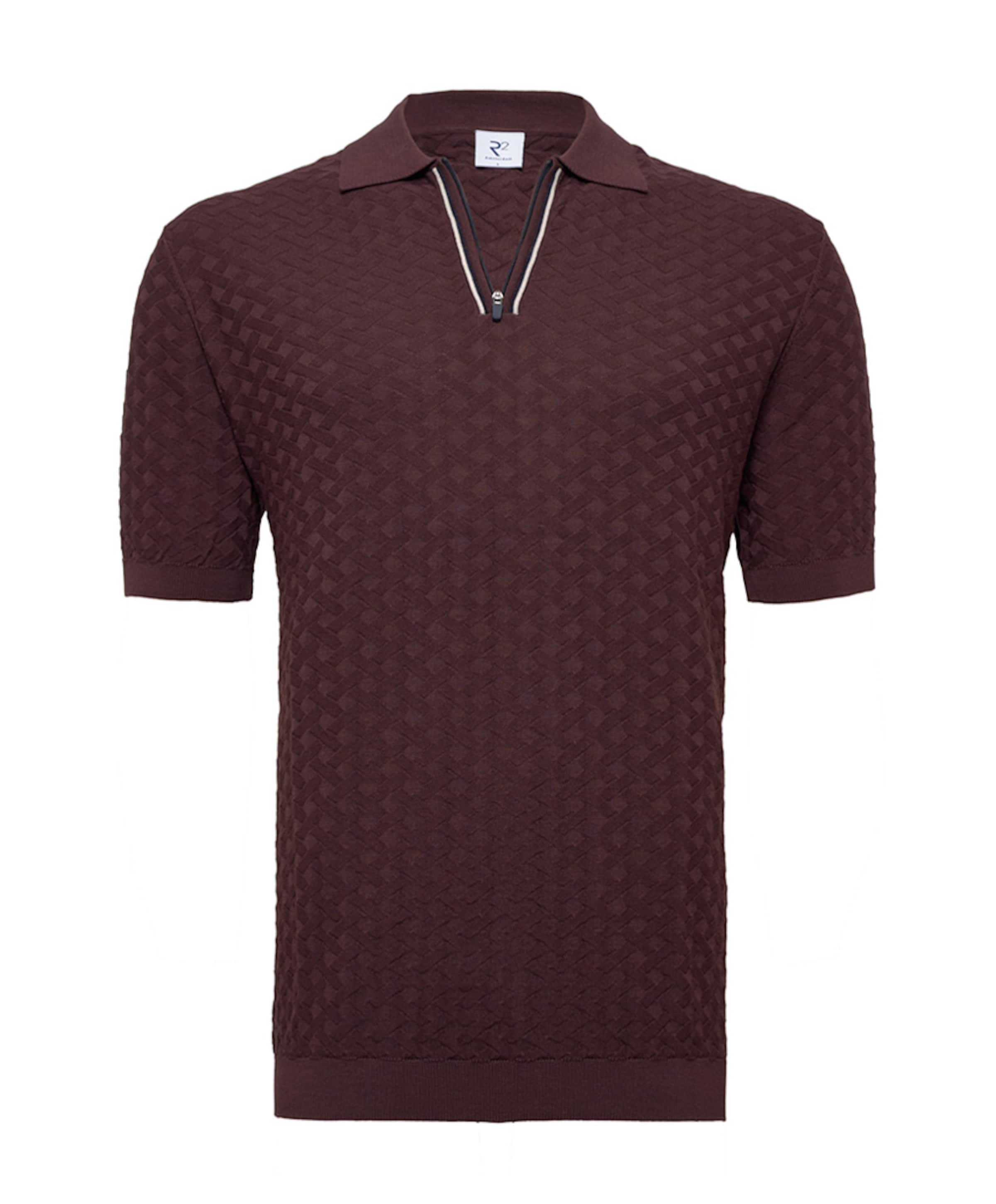Heren polo bordeaux
