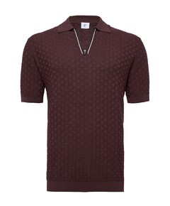 Heren polo bordeaux