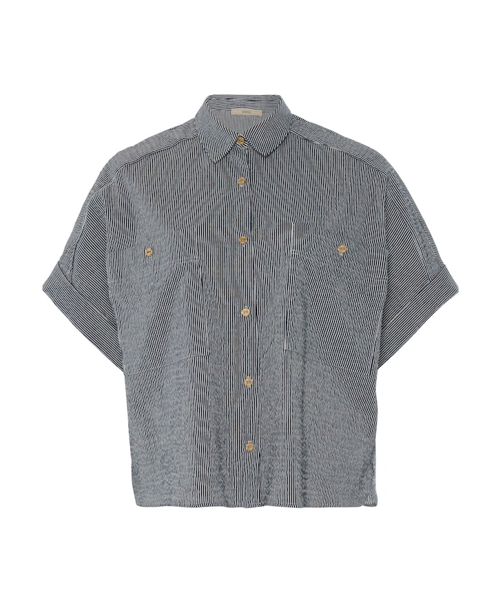 Blouse blauw