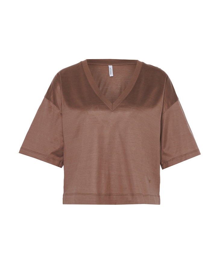 Dames T-shirt bruin