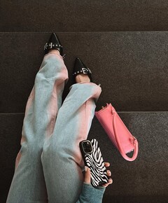 Julia dames slingbacks zwart