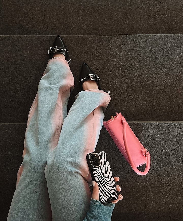 Julia dames slingbacks zwart