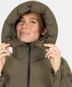 Dames ski-jas groen