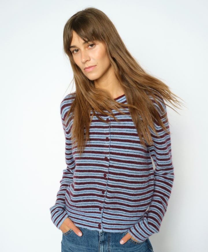 Dames vest bordeaux