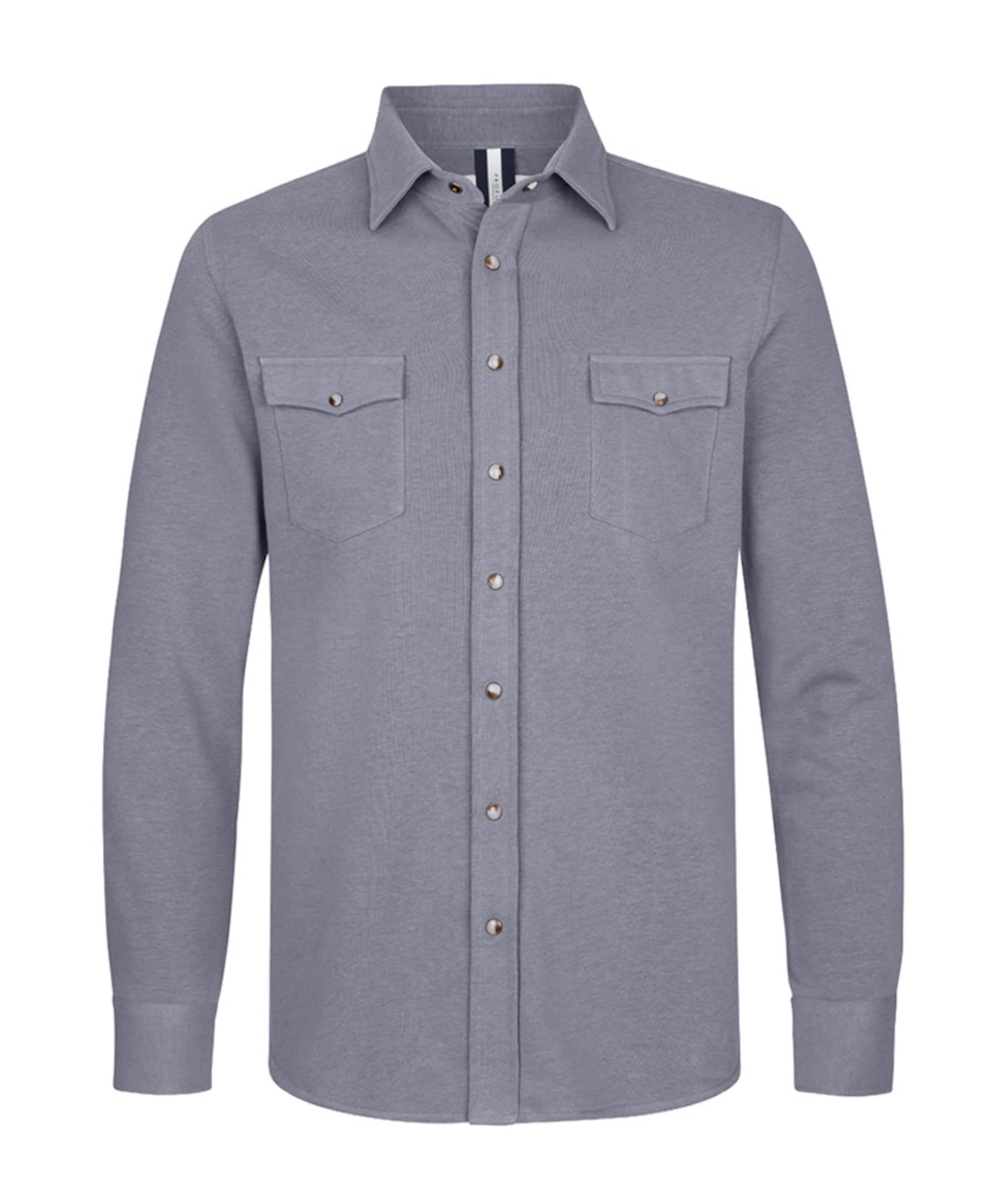 Heren overshirt blauw