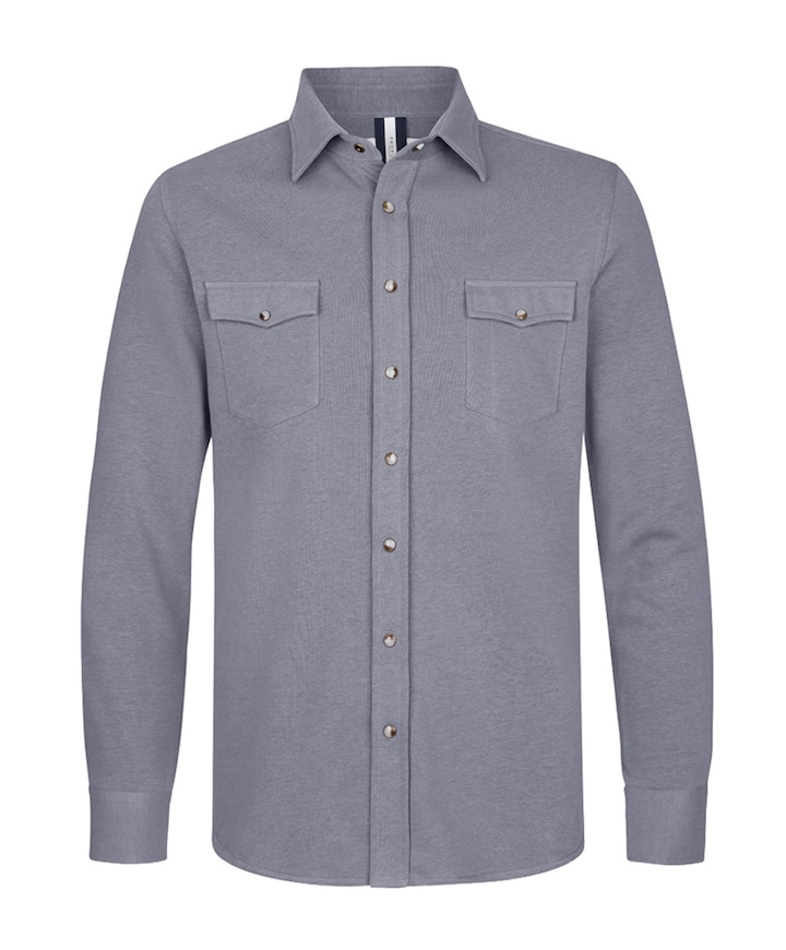 Heren overshirt blauw