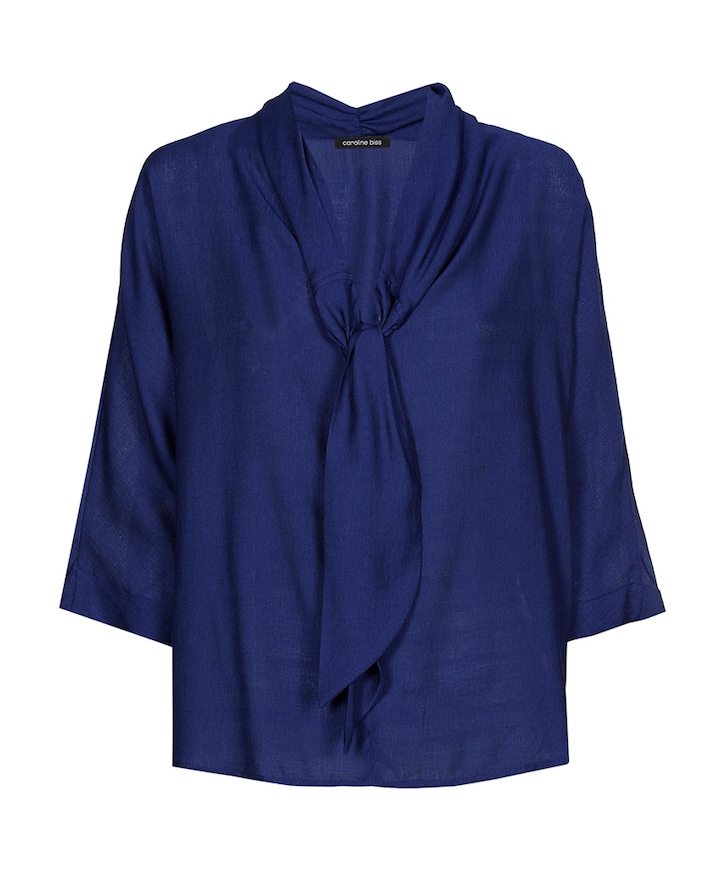 Dames blouse blauw