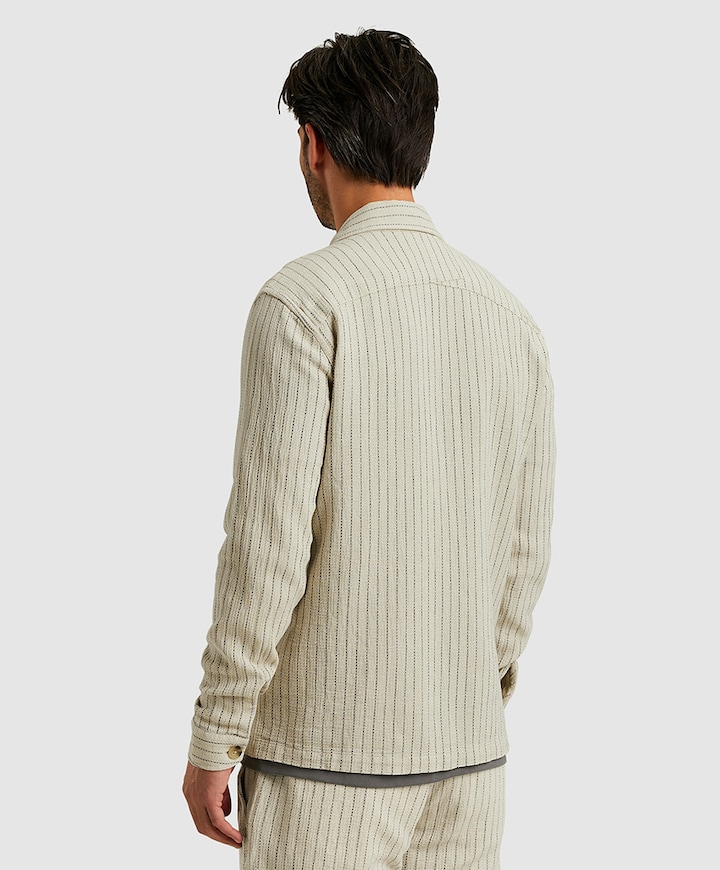 Overhemd lange mouw beige