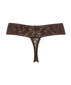 Dames string bruin