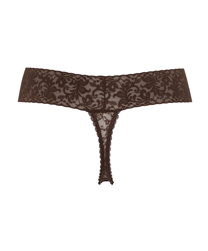 Dames string bruin