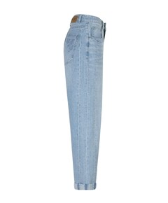 Caitlina Sidepatch dames jeans blauw