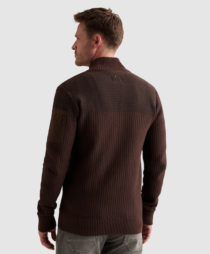 Heren vest bruin
