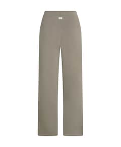 Stripe dames broek beige