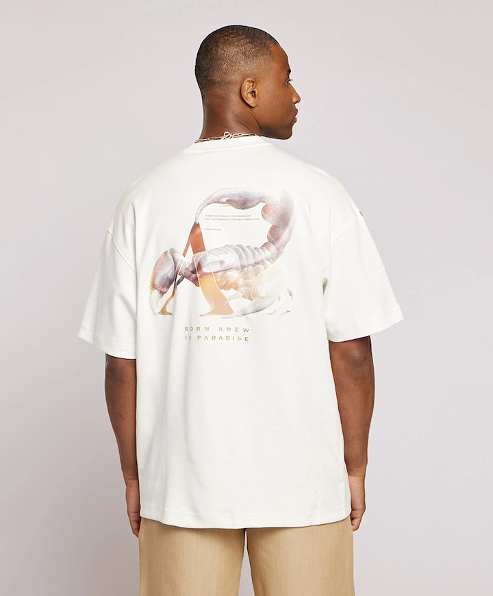 Heren T-shirt ecru