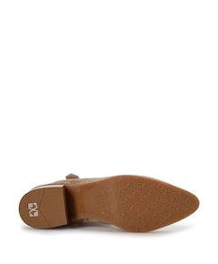 dames enkellaarzen beige