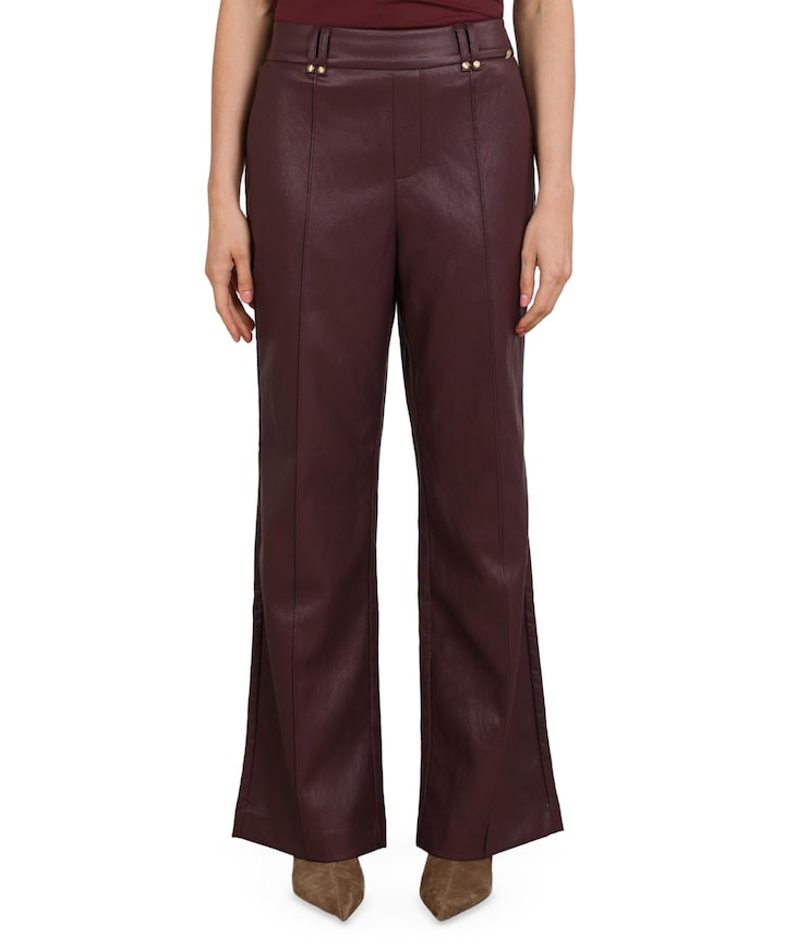 Jill PU dames broek rood