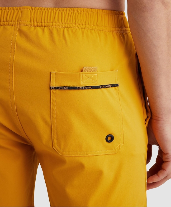 AIRFRAME SWIMSHORTS BIG LOGO PRINT heren zwembroek geel