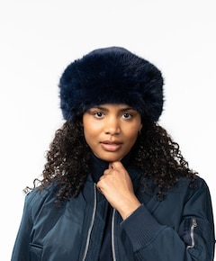 Dames muts blauw