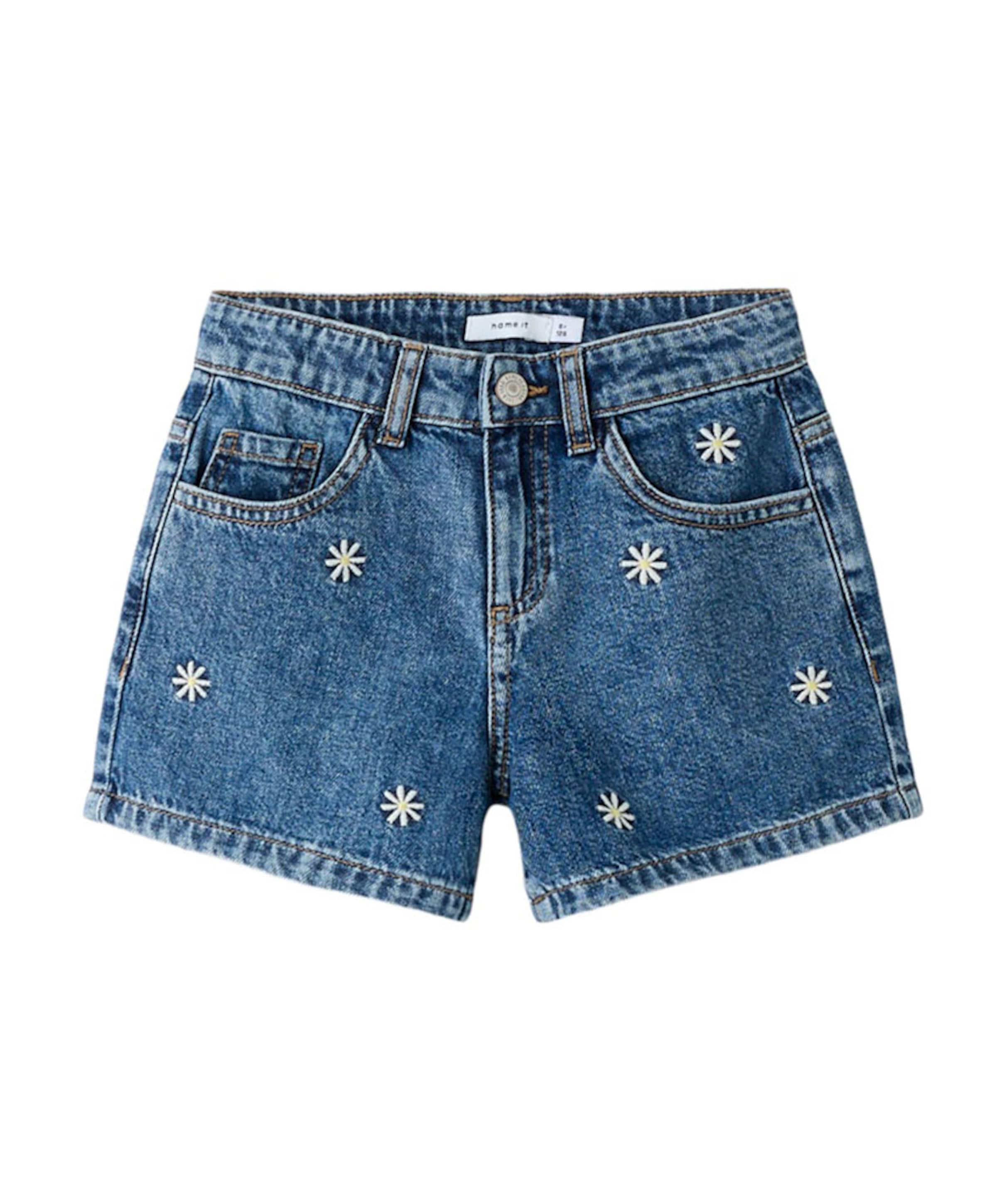NKFBELLA REG DNM 3674-BE NOO meisjes korte broek blauw