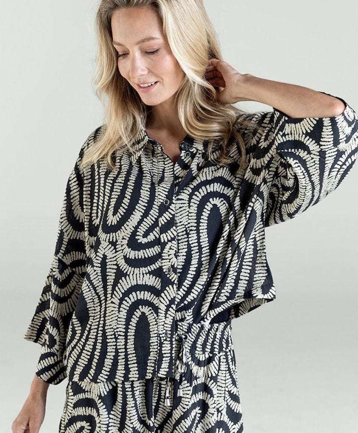Dames blouse zwart