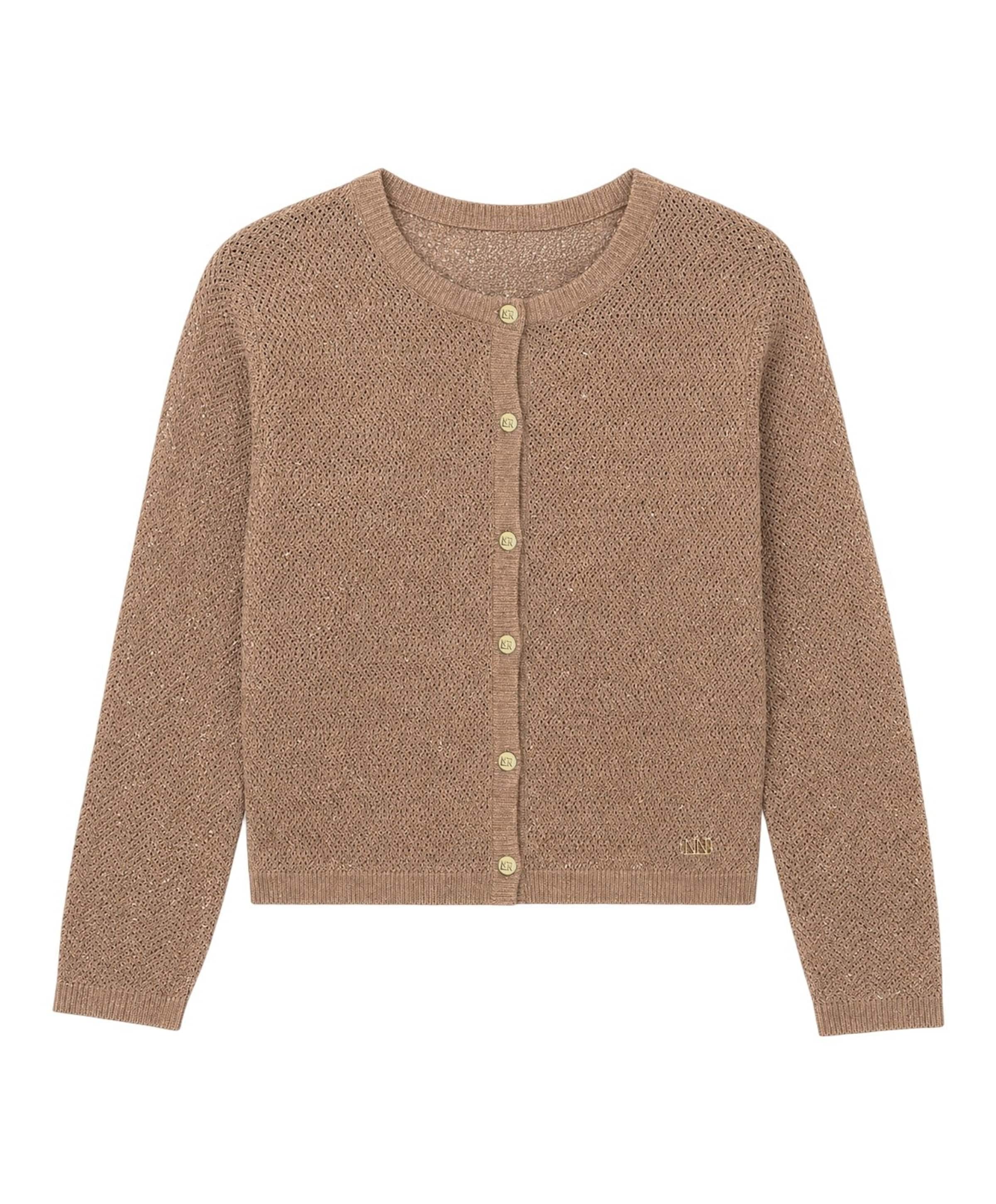 Meisjes vest bruin