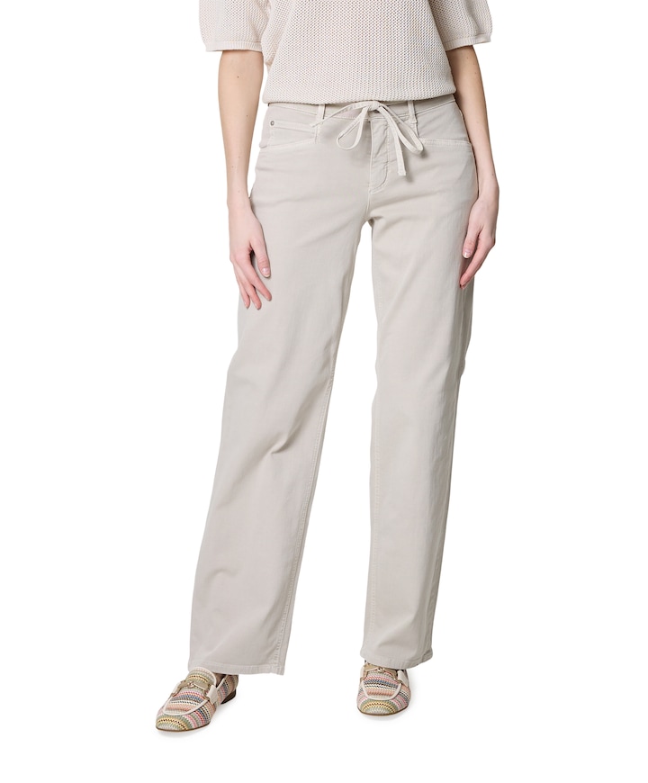 Liv Straight dames jeans beige