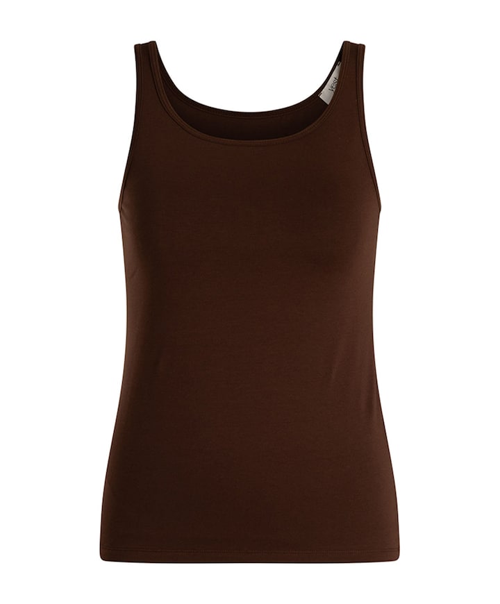 Dames top bruin