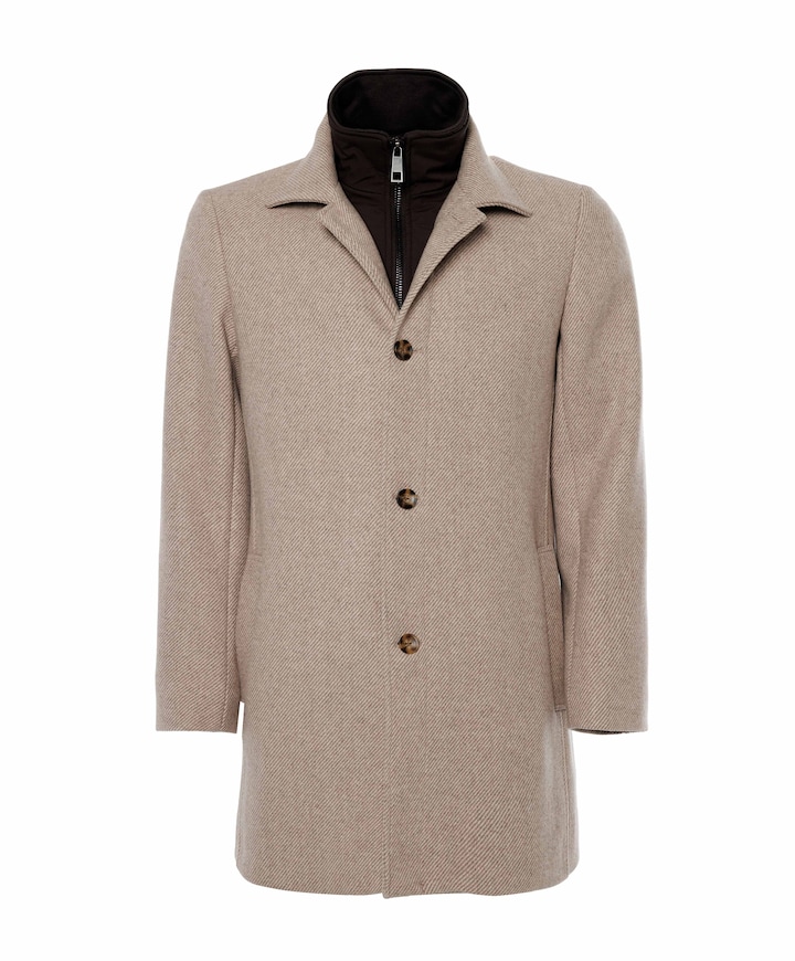 Heren jas beige