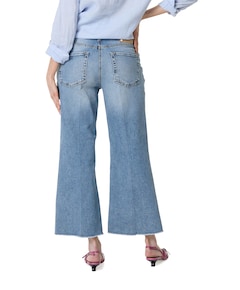 Felina cropped dames jeans blauw