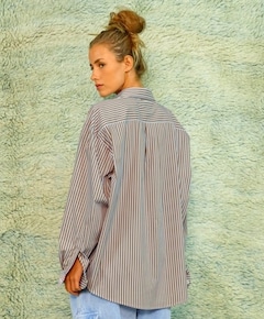 Dames blouse bruin