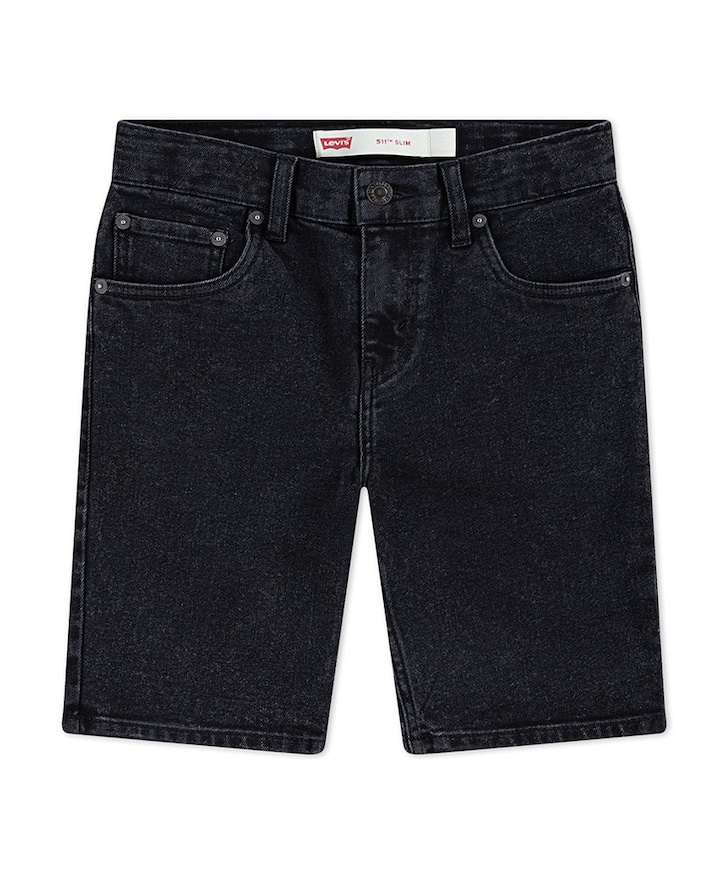 LVB New 511 slim fit denim short jongens korte broek zwart
