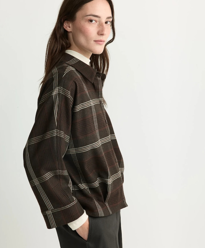 Dames blouse bruin