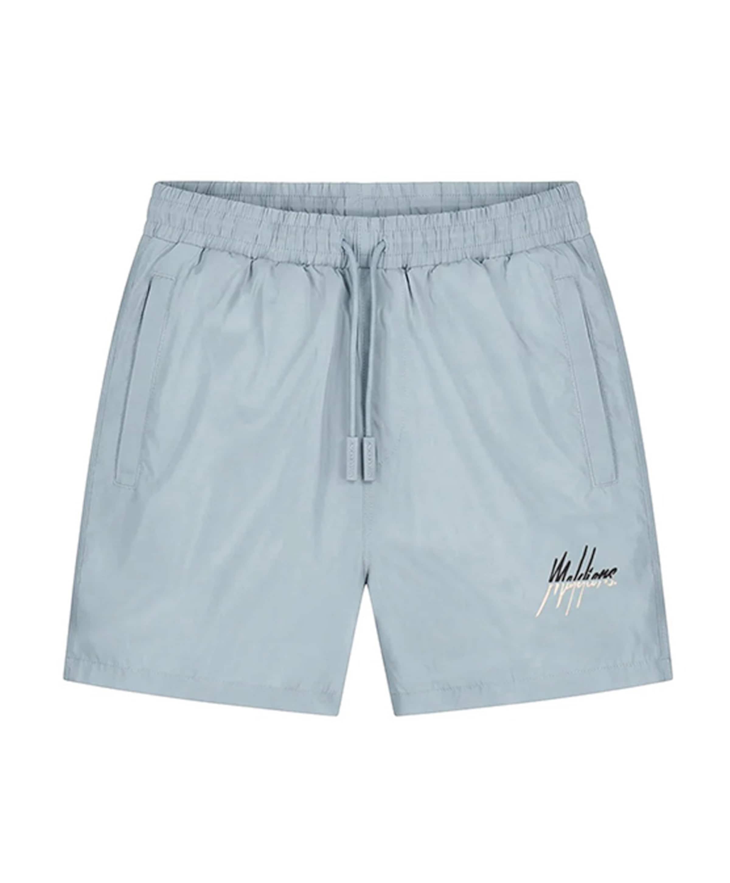 Split swim shorts heren zwembroek blauw