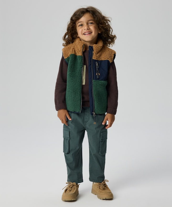 Jongens bodywarmer groen