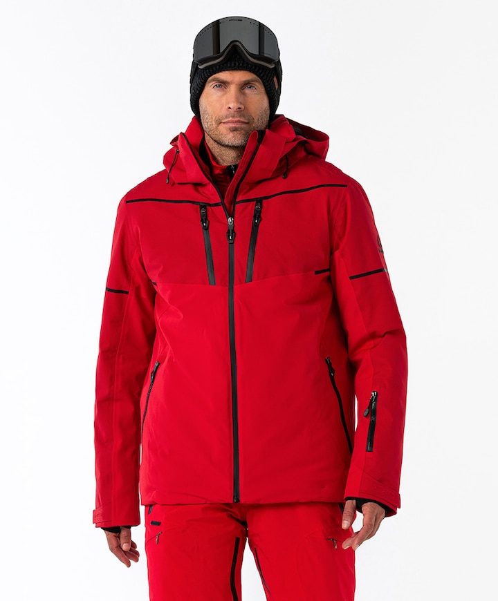 Heren ski-jas rood