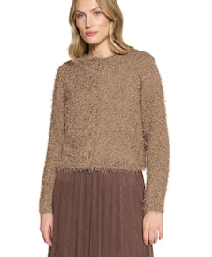 Dames vest bruin