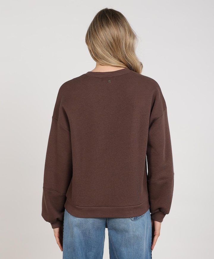 Dames sweater bruin