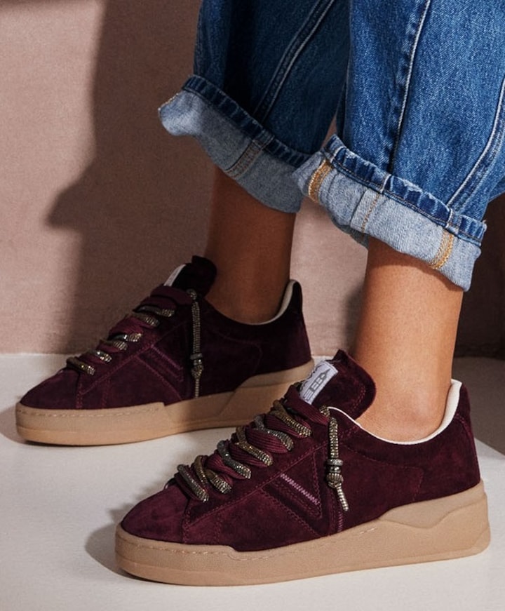 Sam Kyli dames sneakers bordeaux