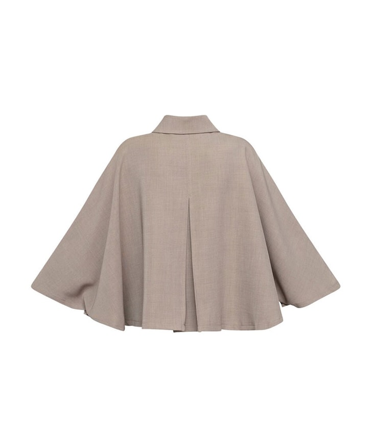 Dames cape beige