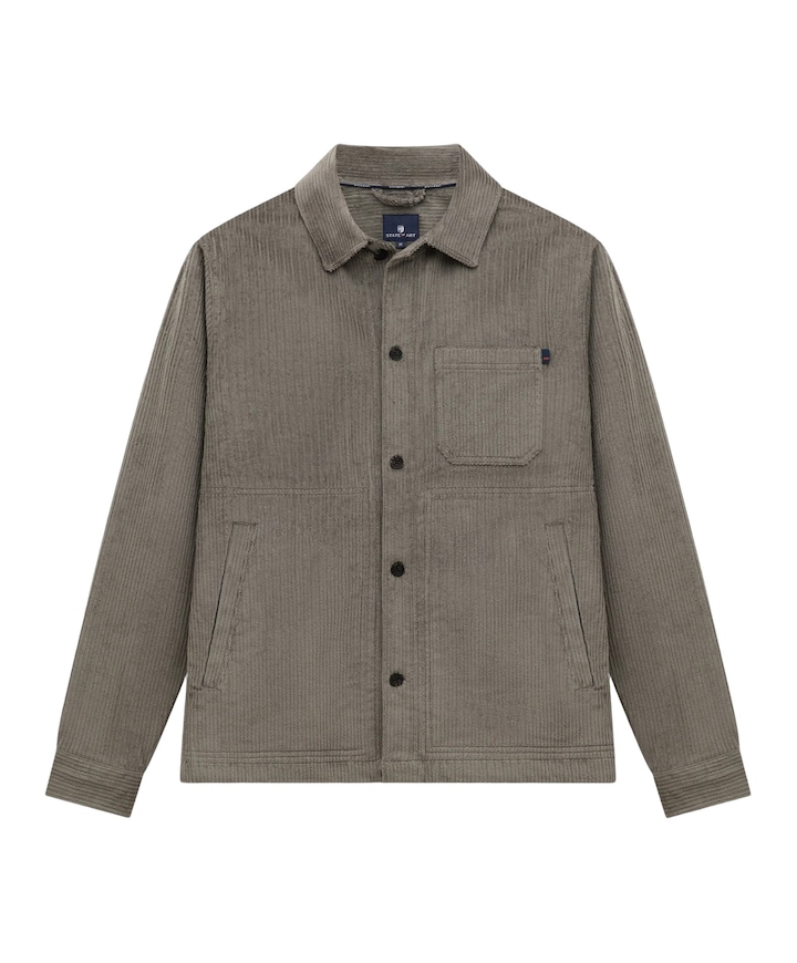 Heren overshirt groen