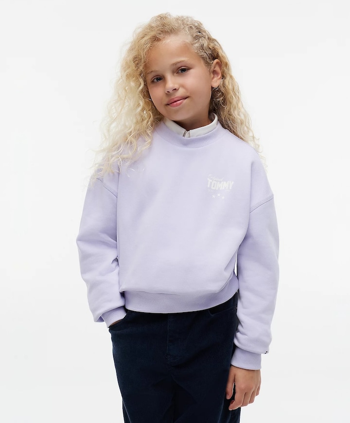 Meisjes sweater paars
