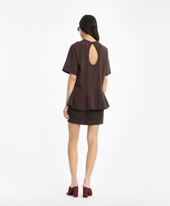 Dames T-shirt bruin