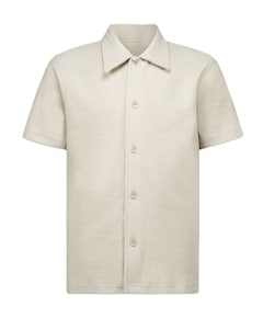 Jongens overhemd korte mouw beige