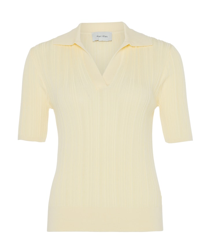 Dames polo geel